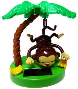 Solar Powered Swinging Monkey Hanging by Tail _ Toys & Games